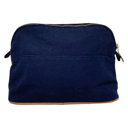Hermes Pouch Bolide Pouch 25 Dark Navy Leather
