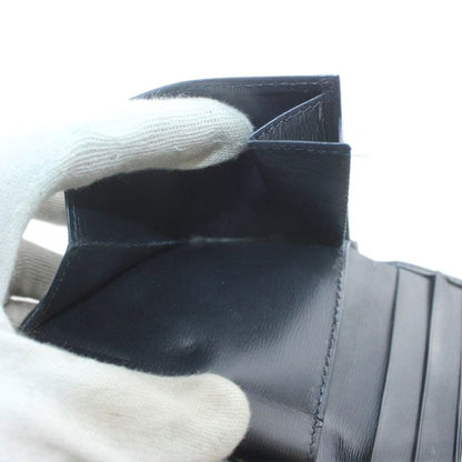 Cartier Sapphire Line Wallet Bifold Leather Gold Hardware Black Xz • Gy18