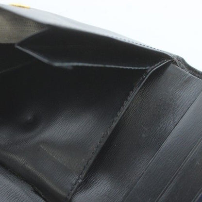 Cartier Sapphire Line Wallet Bifold Leather Gold Hardware Black Xz • Gy18