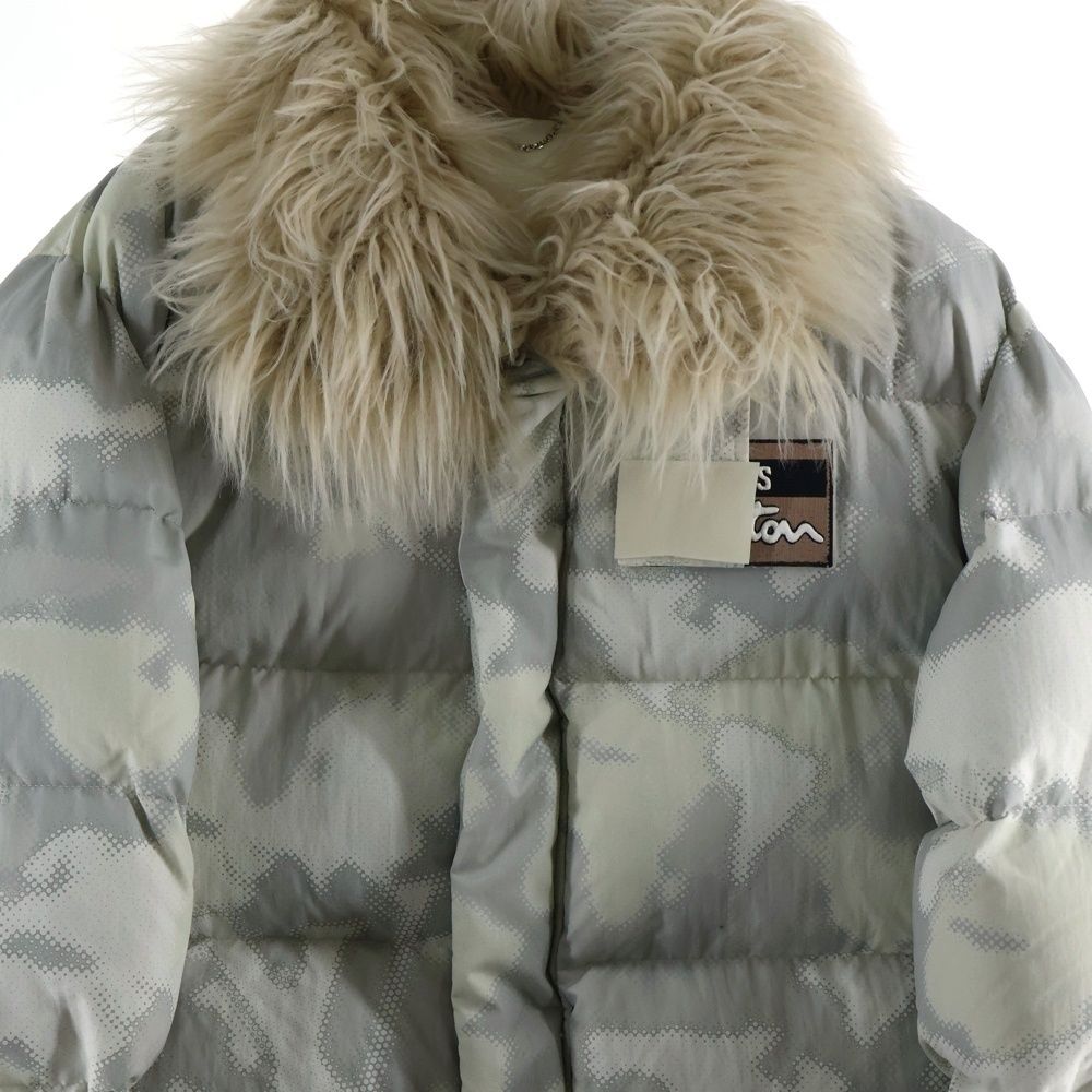 Louis Vuitton 24ss Faux Fur Camo Down Jacket Rm241m Ftn Hqb08e White