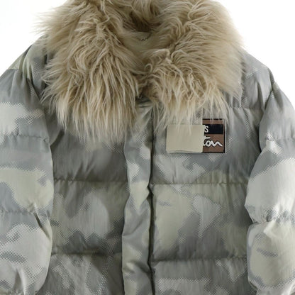 Louis Vuitton 24ss Faux Fur Camo Down Jacket Rm241m Ftn Hqb08e White
