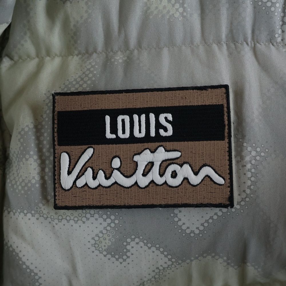 Louis Vuitton 24ss Faux Fur Camo Down Jacket Rm241m Ftn Hqb08e White