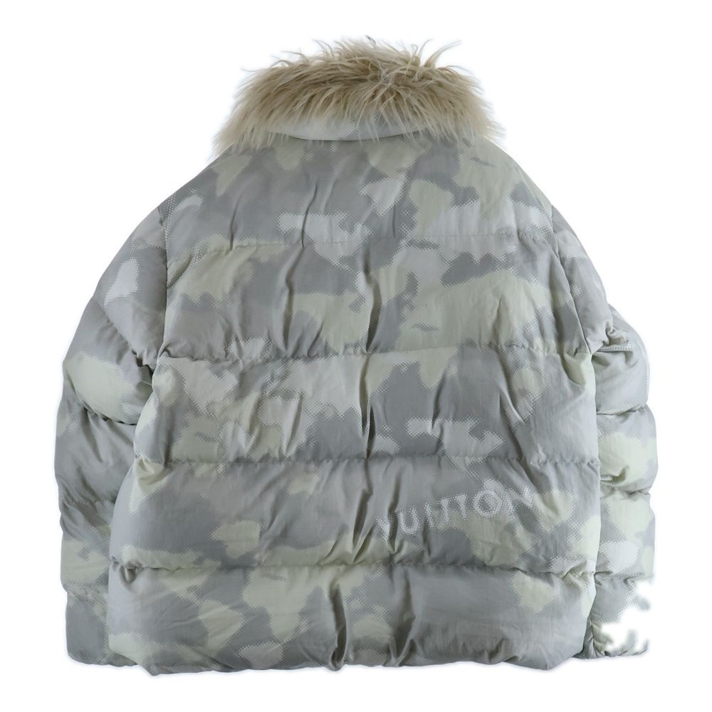 Louis Vuitton 24ss Faux Fur Camo Down Jacket Rm241m Ftn Hqb08e White