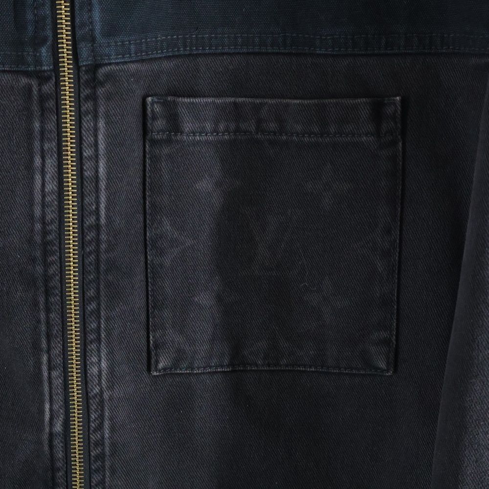 Louis Vuitton 24ss Denim Blouson Fur Zip Up Hoodie Jacket Black Rm241m Ccu