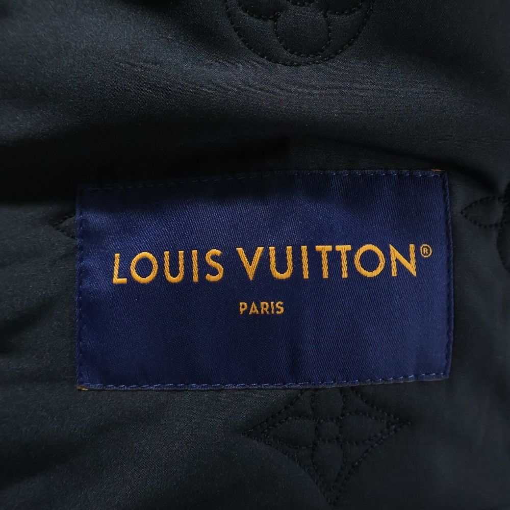 Louis Vuitton 24ss Denim Blouson Fur Zip Up Hoodie Jacket Black Rm241m Ccu