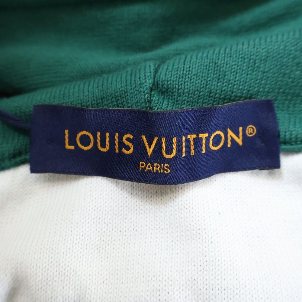 Louis Vuitton 23aw Monogram Gradient Knit Parka Pullover Hoodie Green Rm232q Uso