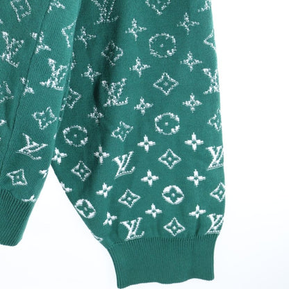 Louis Vuitton 23aw Monogram Gradient Knit Parka Pullover Hoodie Green Rm232q Uso