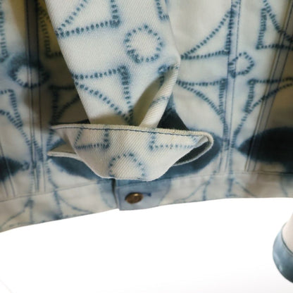 Louis Vuitton 23ss Monogram Shibori Printed Jacket Denim Jacket White/blue