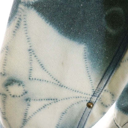 Louis Vuitton 23ss Monogram Shibori Printed Jacket Denim Jacket White/blue