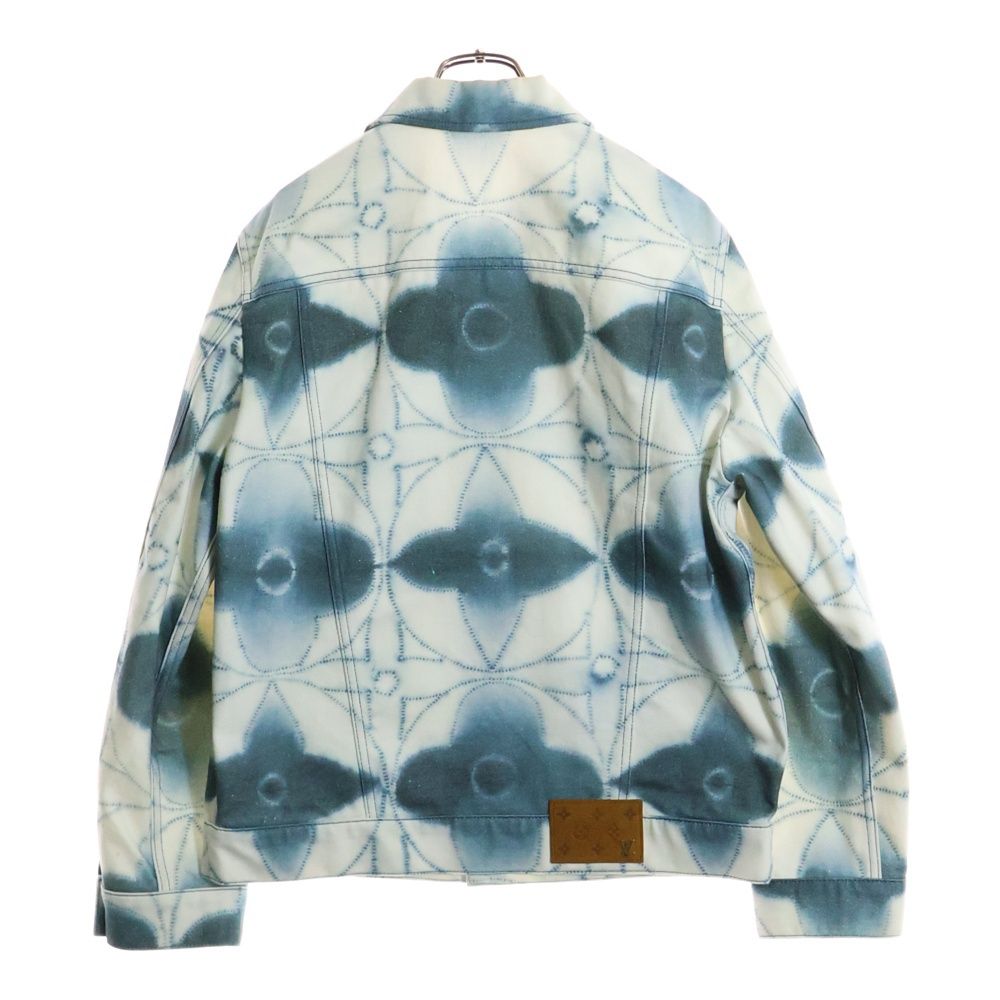 Louis Vuitton 23ss Monogram Shibori Printed Jacket Denim Jacket White/blue