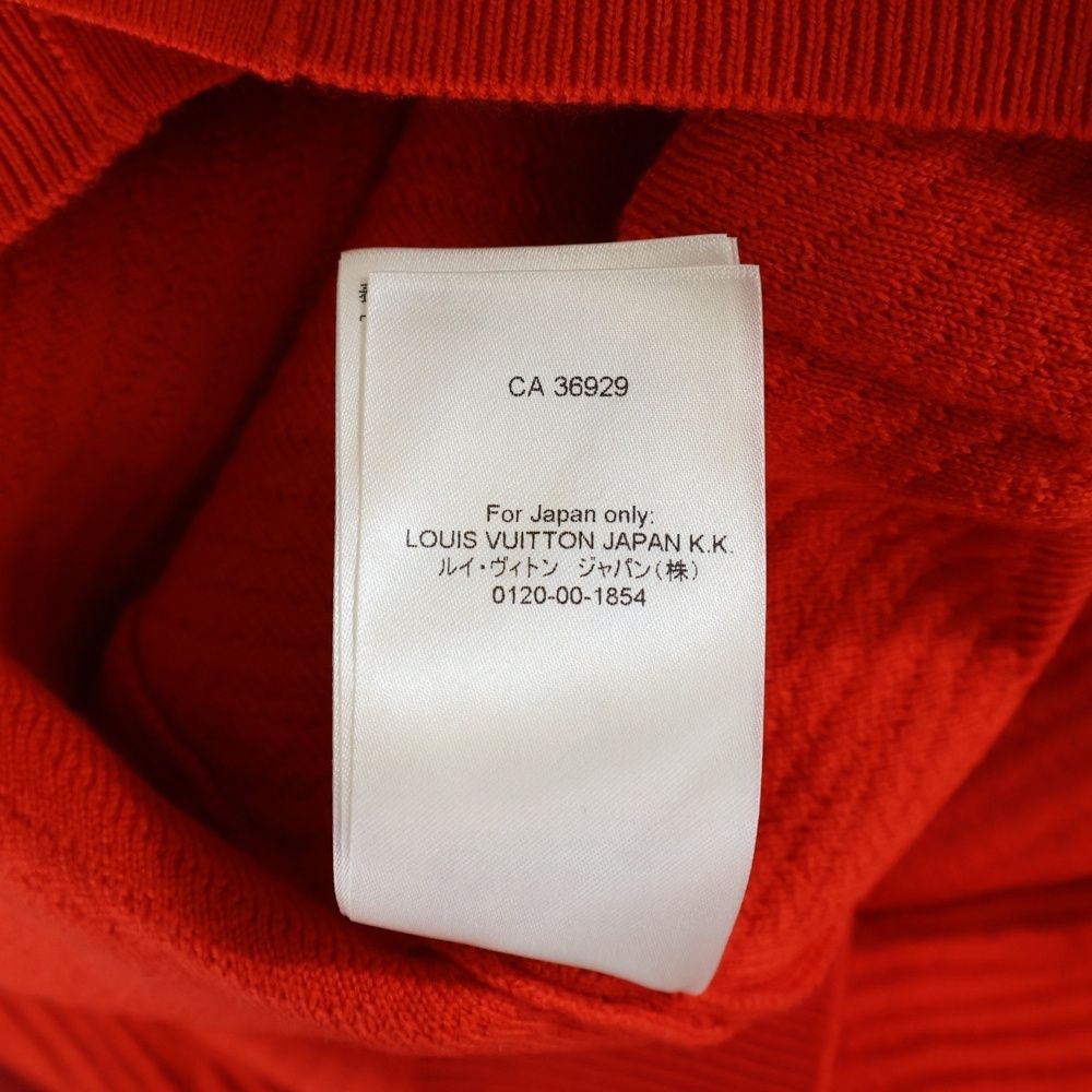 Louis Vuitton 24ss LV Logo Wool Cardigan Red Rm241m Zll