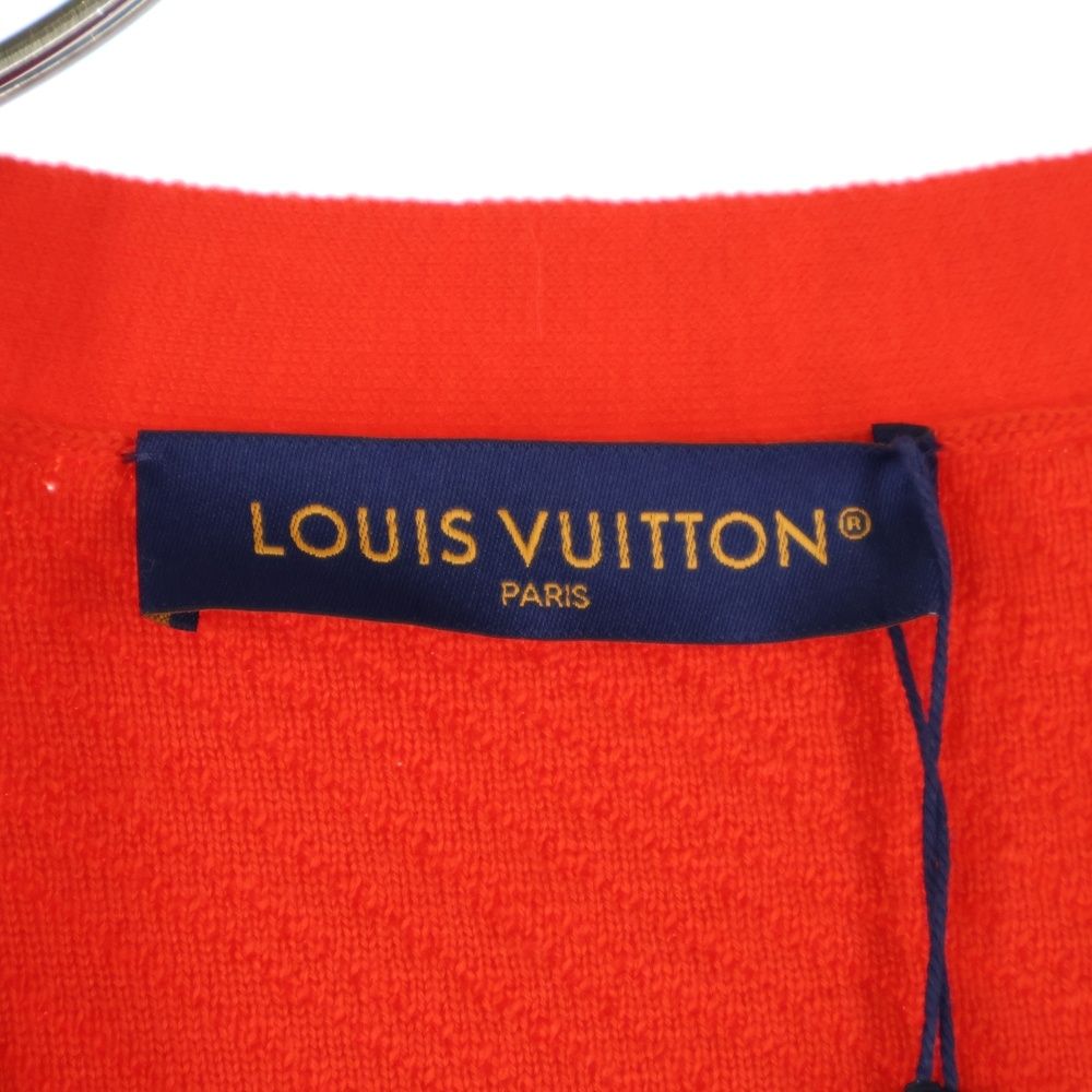 Louis Vuitton 24ss LV Logo Wool Cardigan Red Rm241m Zll