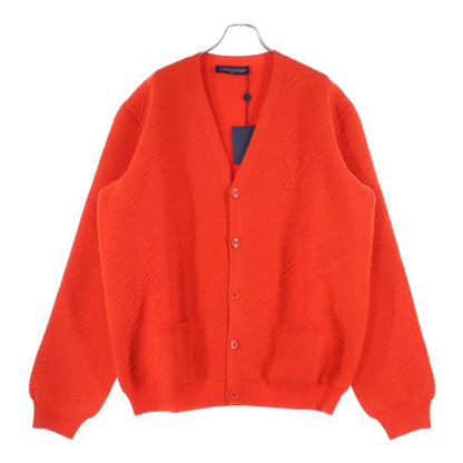 Louis Vuitton 24ss LV Logo Wool Cardigan Red Rm241m Zll