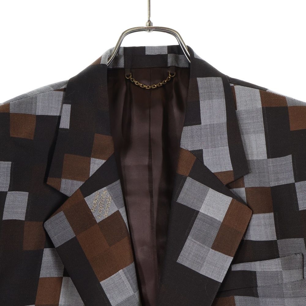 Louis Vuitton 24aw Digital Camo 2b Tailored Jacket Brown Rm242m Mgi