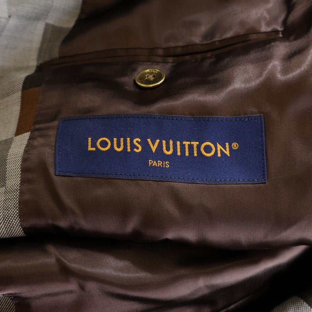 Louis Vuitton 24aw Digital Camo 2b Tailored Jacket Brown Rm242m Mgi