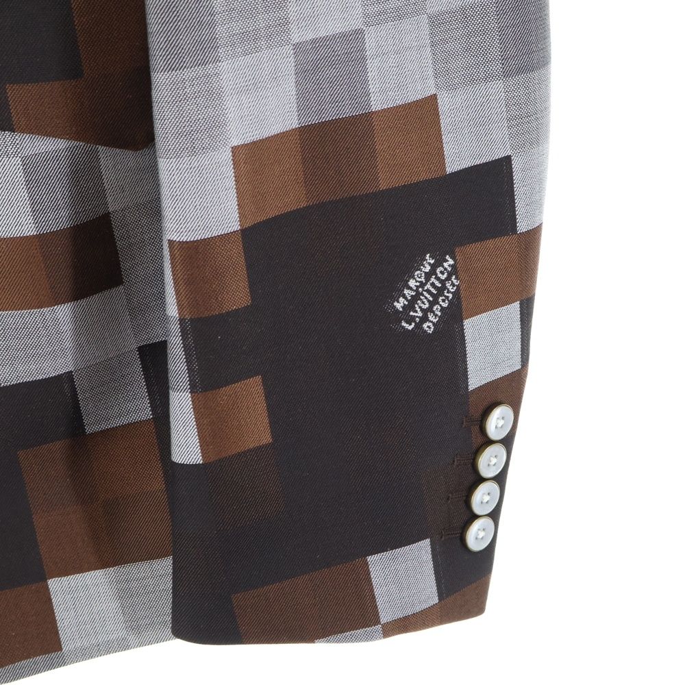 Louis Vuitton 24aw Digital Camo 2b Tailored Jacket Brown Rm242m Mgi