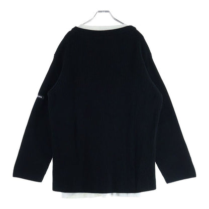 Balenciaga 21aw Layered Sweater 678555 T3218 T-Shirt Layered Crew Neck Knit