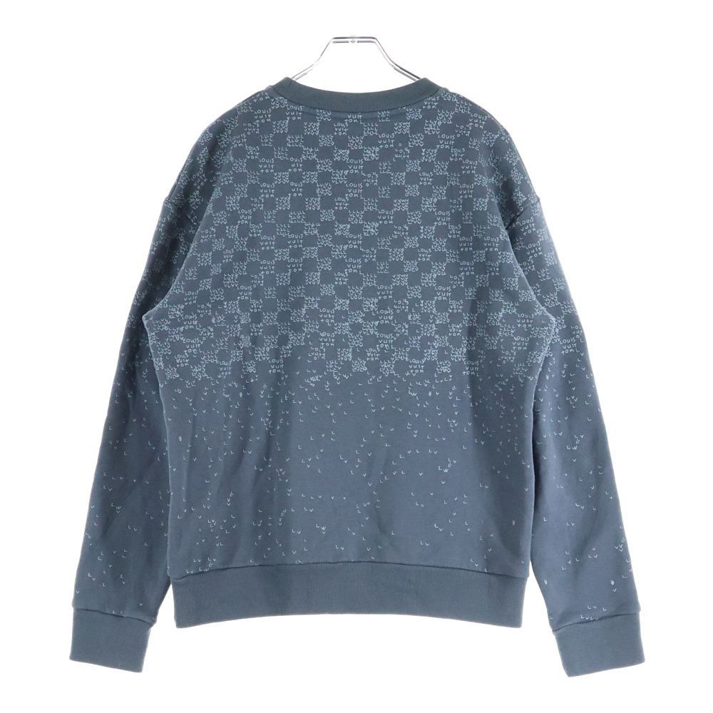 Louis Vuitton 22aw Damier Spread Print Sweatshirt Gray Rm222m Ihn