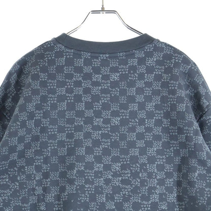 Louis Vuitton 22aw Damier Spread Print Sweatshirt Gray Rm222m Ihn