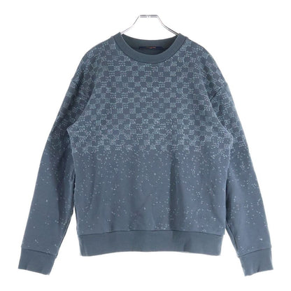 Louis Vuitton 22aw Damier Spread Print Sweatshirt Gray Rm222m Ihn