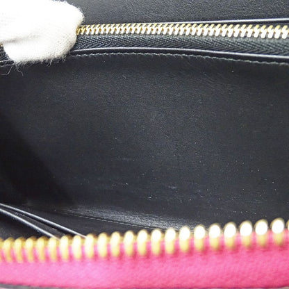 Loewe Wallet Long Repeat Leather Magenta Pink Round Zipper