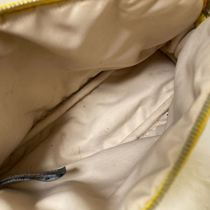 Hermes Pouch Bolide Pouch 20 Yellow X Brown Silver Hardware Leather