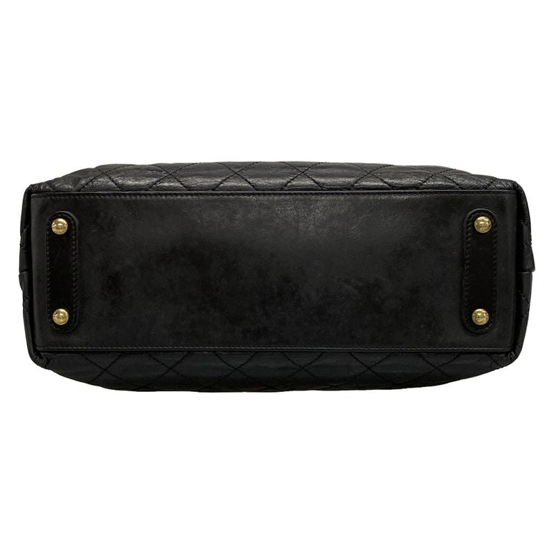 Chanel Shoulder Bag Matelasse Black 2way Chain Shoulder Vintage Gold Hardware