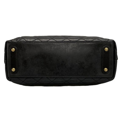 Chanel Shoulder Bag Matelasse Black 2way Chain Shoulder Vintage Gold Hardware