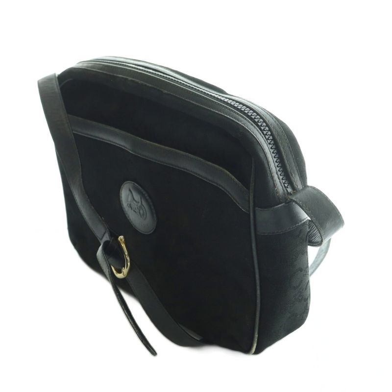 Celine Old Celine Vintage C Macadam Shoulder Bag Carriage Logo All Over Pattern