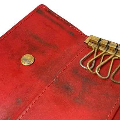 Louis Vuitton Key Case Monogram Vernis Multicles 4 M91211 Rouge (red) Leather
