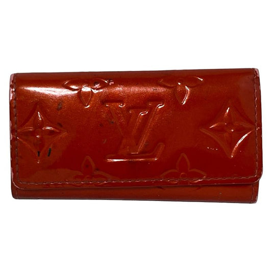 Louis Vuitton Key Case Monogram Vernis Multicles 4 M91211 Rouge (red) Leather