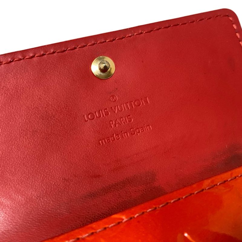 Louis Vuitton Key Case Monogram Vernis Multicles 4 M91211 Rouge (red) Leather