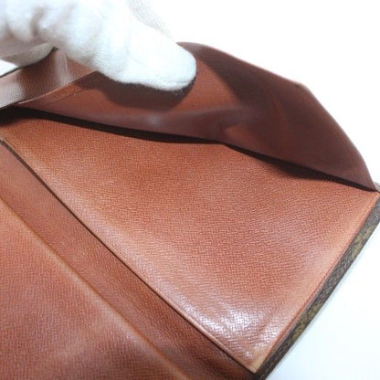 LOUIS VUITTON Long Wallet Bifold PVC Leather Monogram All Over Pattern Brown