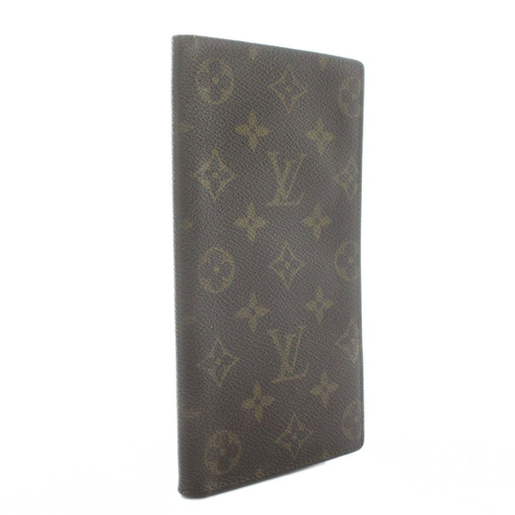 LOUIS VUITTON Long Wallet Bifold PVC Leather Monogram All Over Pattern Brown