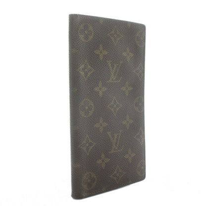 LOUIS VUITTON Long Wallet Bifold PVC Leather Monogram All Over Pattern Brown