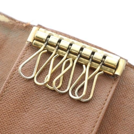 Louis Vuitton Multicles M62630 6-Row Key Case Monogram Leather Logo Brown •