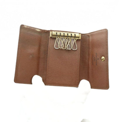 Louis Vuitton Multicles M62630 6-Row Key Case Monogram Leather Logo Brown •