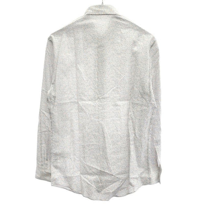 Hermes 21 SS All-Over Pattern Cotton Shirt White Black 37