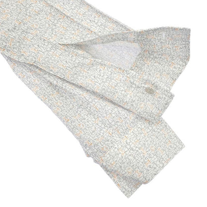 Hermes 21 SS All-Over Pattern Cotton Shirt White Black 37