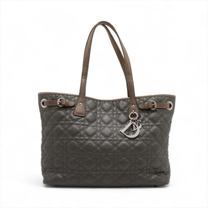 Christian Dior Cannage Pana Leather Tote Bag Shoulder Hand A4 Ladies Mmm De50-6