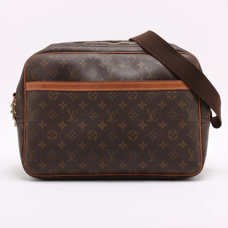Louis Vuitton Monogram Reporter GM M45252 Leather Shoulder Bag Crossbody