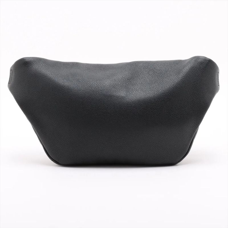 Gucci Leather 2way Body Bag Crossbody Sherry Line 530412 Waist Pouch Black Men