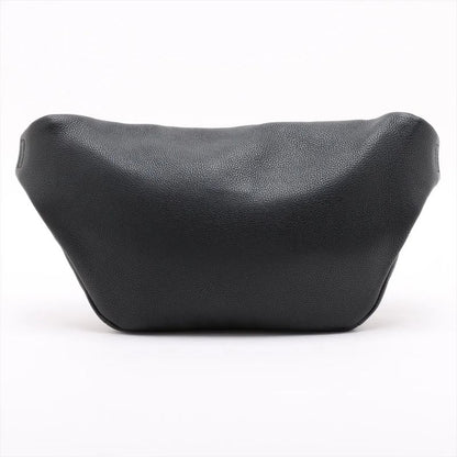 Gucci Leather 2way Body Bag Crossbody Sherry Line 530412 Waist Pouch Black Men