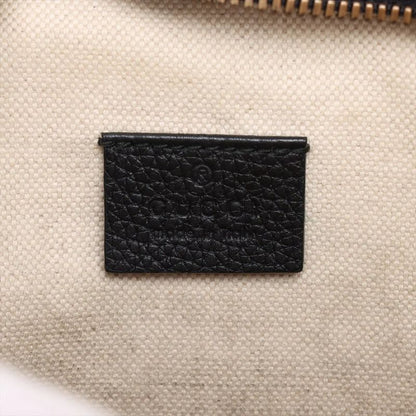 Gucci Leather 2way Body Bag Crossbody Sherry Line 530412 Waist Pouch Black Men