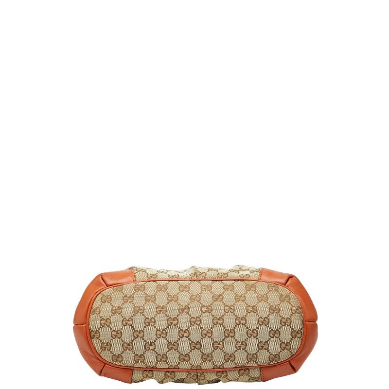 Gucci GG Canvas Sookie Shoulder Bag 2way Beige Orange