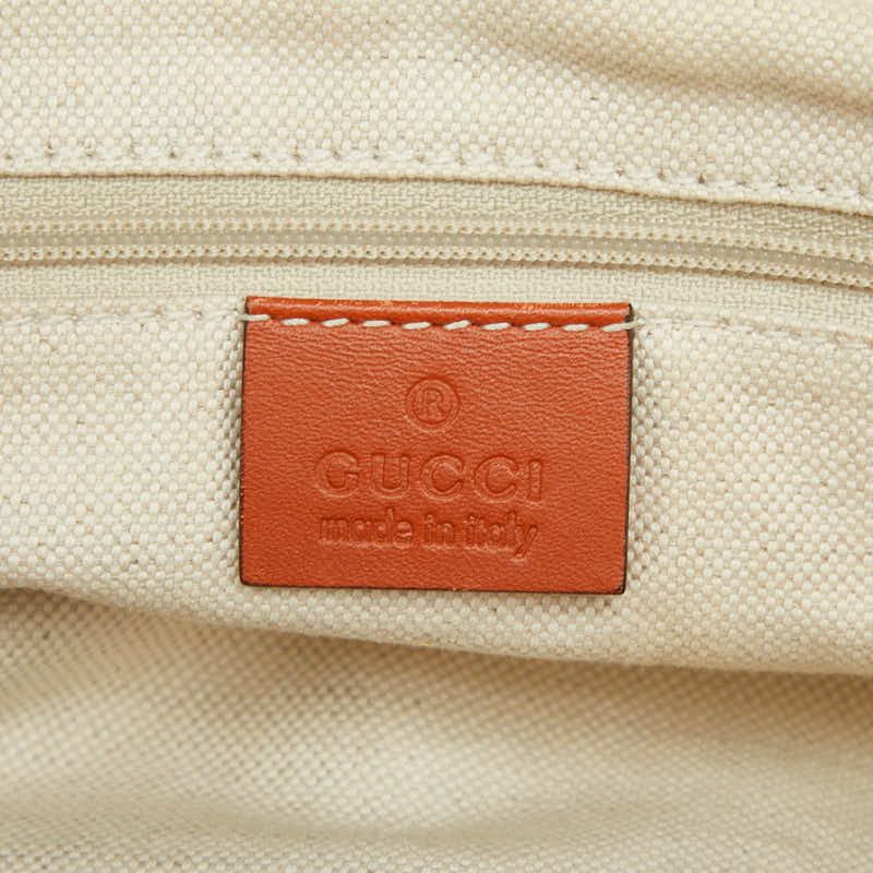 Gucci GG Canvas Sookie Shoulder Bag 2way Beige Orange
