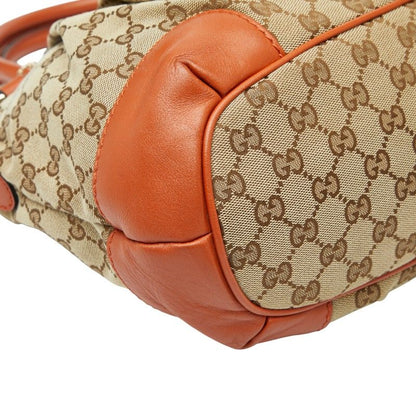 Gucci GG Canvas Sookie Shoulder Bag 2way Beige Orange