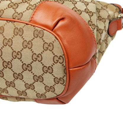 Gucci GG Canvas Sookie Shoulder Bag 2way Beige Orange
