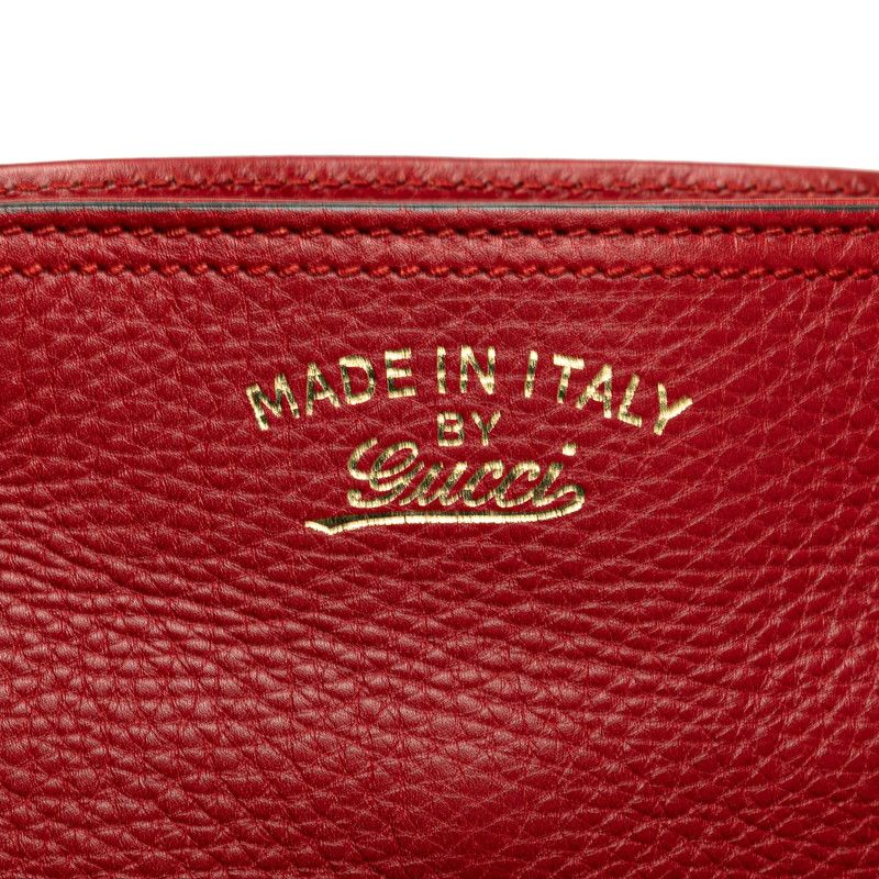 Gucci Bamboo Handbag Shoulder Bag 2WAY 323660 Red Leather Women's Gucci