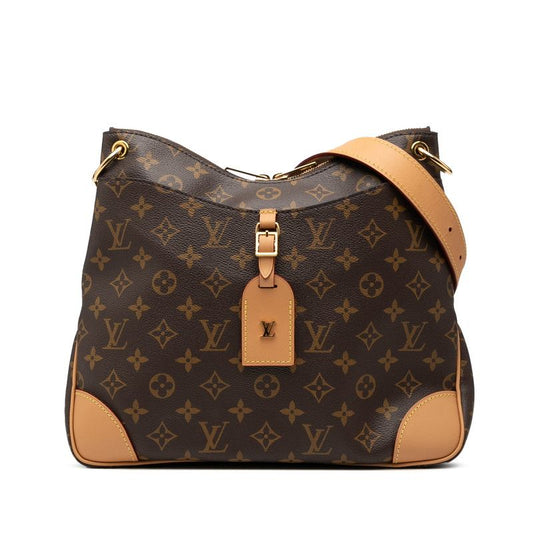 Louis Vuitton Monogram Odeon NM MM Crossbody Shoulder Bag M45355 Brown PVC